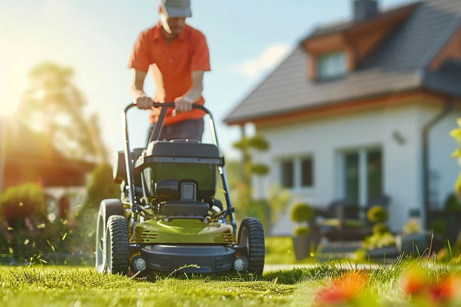 battery operated lawn mower